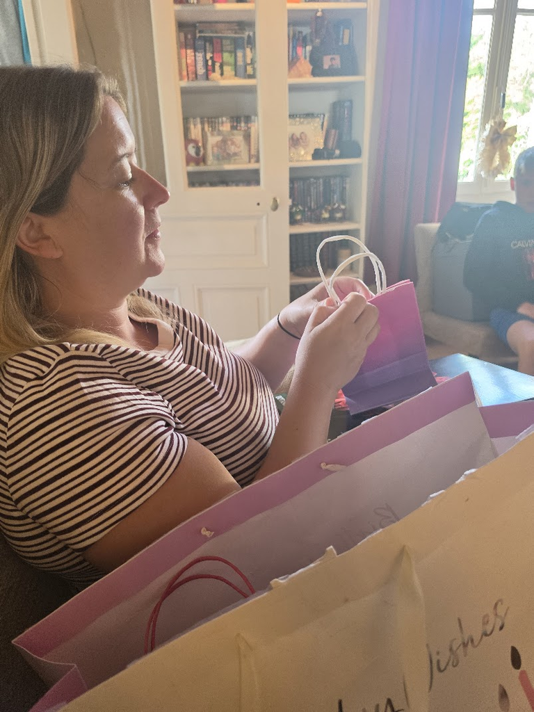 Abi celebrating her 38th birthday in France